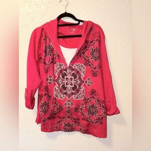 Style @ co Sport Layered Hoodie size 2X